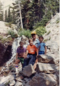 Papaw with Garrett, Ryan, and Scotttt